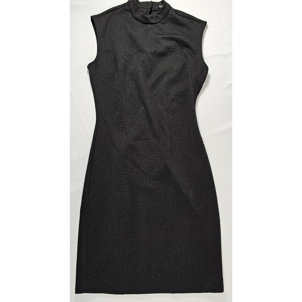 Forever 21 Black Sleeveless Mock Neck Sheath Dress‎ NWT Size Small